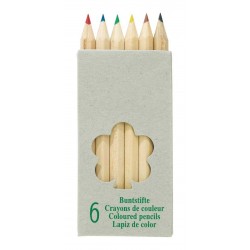 TINY TREE 6 db-os rövid színes ceruza készlet